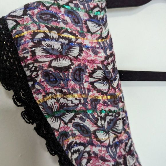 RAGA Metallic Boho Smocked Bodice Dress - Picture 3 of 6